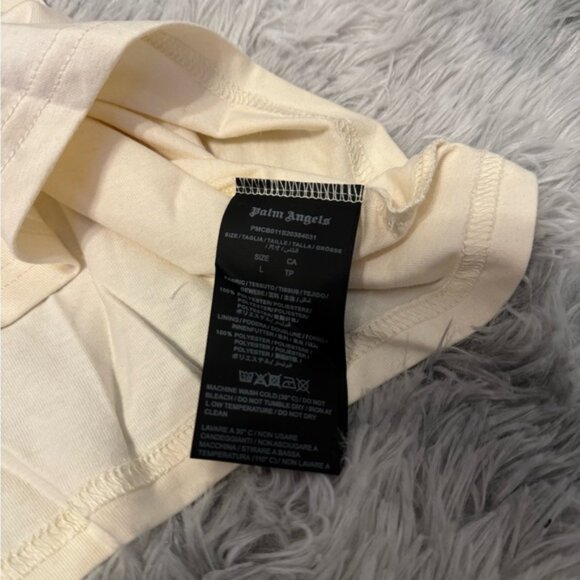 Palm Angels Garment Dye Palm Graffiti Flames T-Shirt Size Medium or Large - Picture 4 of 4